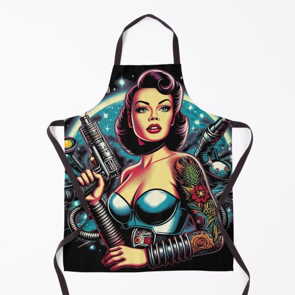 Item preview, Retro Space Girl designed and sold by PulpVintage.