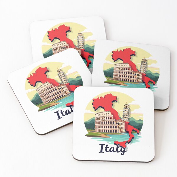 Item preview, Italy Map Unique Design Gift For Travelers designed and sold by UniqueDuoDesign.