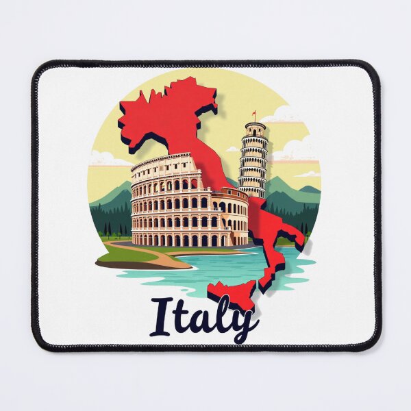 Item preview, Italy Map Unique Design Gift For Travelers designed and sold by UniqueDuoDesign.
