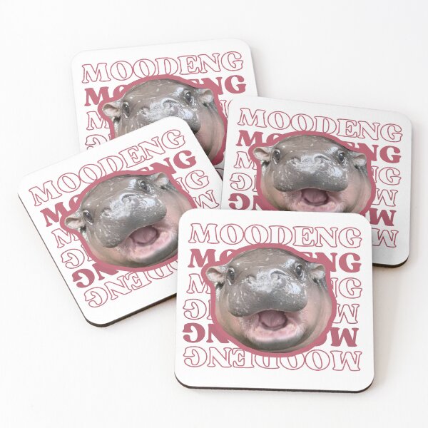 Item preview, Moo Deng the little pygmy hippo designed and sold by ThofunKancha.