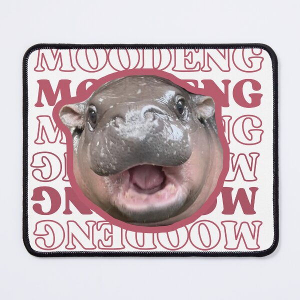 Item preview, Moo Deng the little pygmy hippo designed and sold by ThofunKancha.