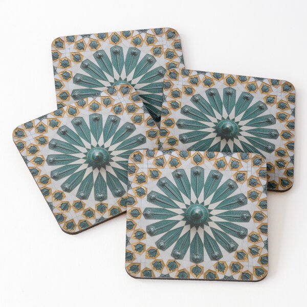 Item preview, Islamic pattern with turquoise and gold designed and sold by Girih.