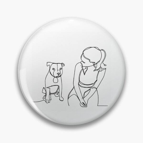 Item preview, Girl and her dog designed and sold by MarkLines.
