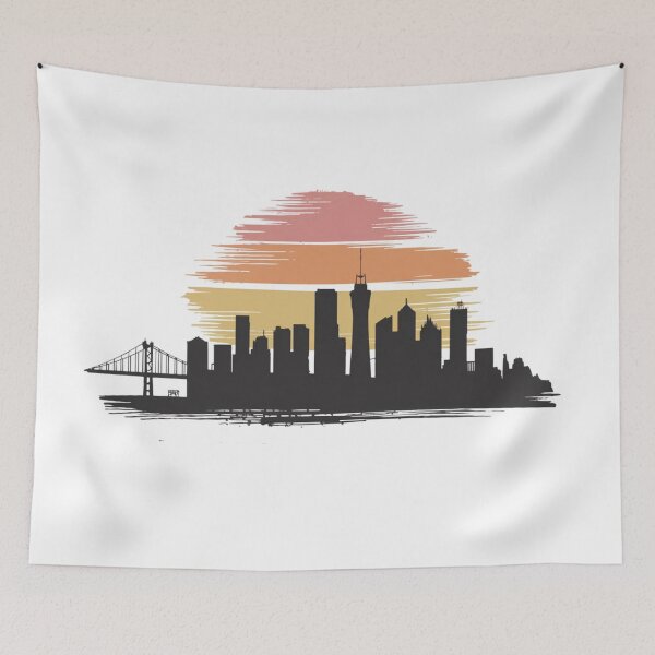 Item preview, City Skyline with Tall Buildings and a Bridge – Generic Design designed and sold by Dreamz-Shop.