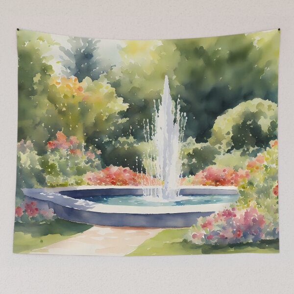 Item preview, Summer Fountain in Sunshine designed and sold by CalmnessbyChoice.
