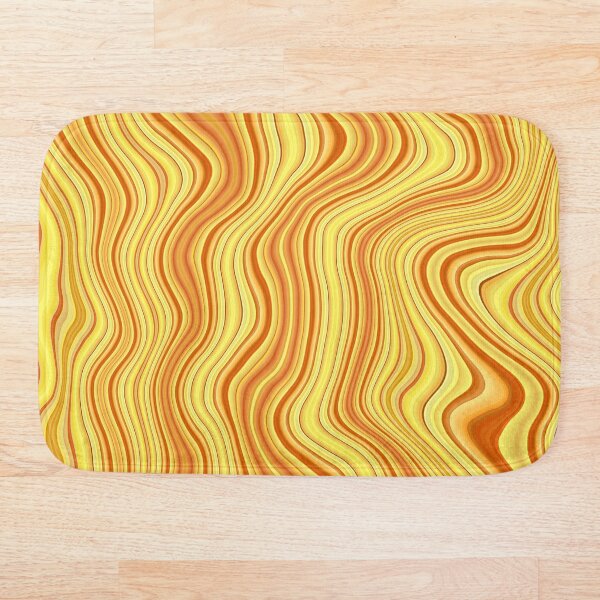 Item preview, Yellow and Brown Abstract Liquid Wavy Lines designed and sold by KaSaPo.