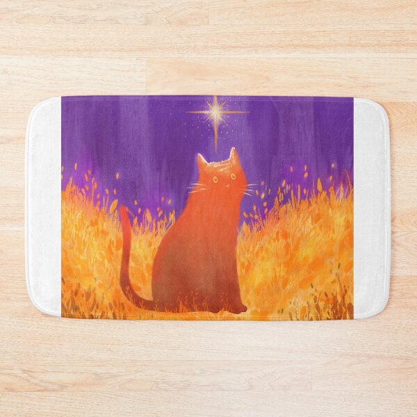 Item preview, Orange Autumn Cat Illustration designed and sold by lillaelilla.