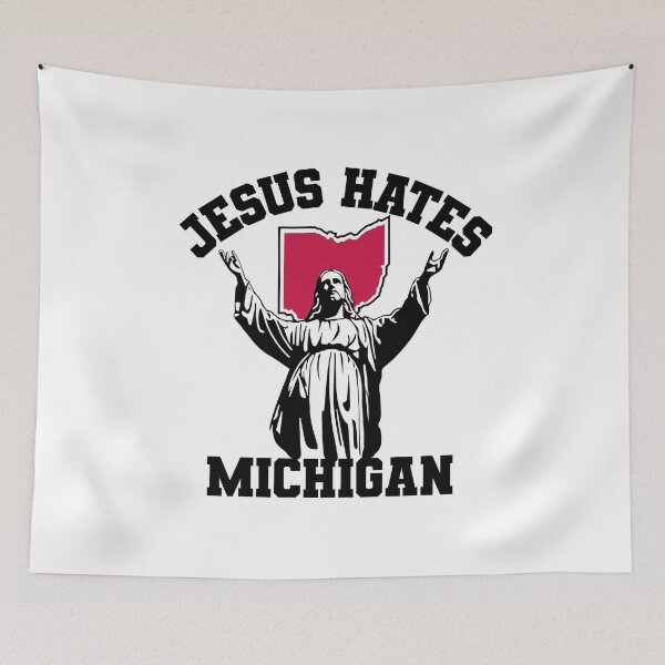 Item preview, Jesus Hates Michigan designed and sold by TraceTheFace.