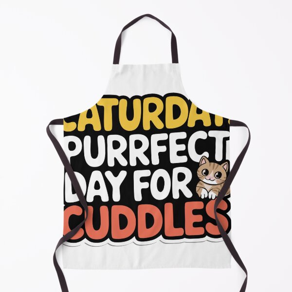 Item preview, Sticker T-Shirt Design Trending: Caturday Cuddles designed and sold by ForeverPrintsOK.