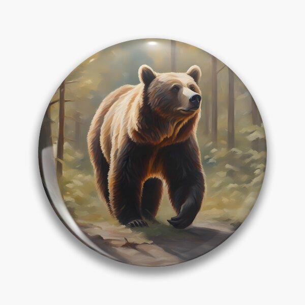 Item preview, Brown Bear in Forest designed and sold by CalmnessbyChoice.
