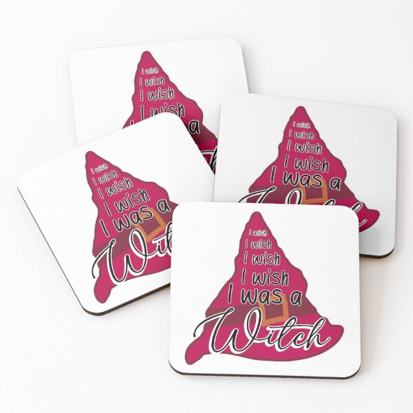 Item preview, “I Wish I Was A Witch” - Spooky and Cozy Halloween Design in Red designed and sold by TeaLimeTwo.