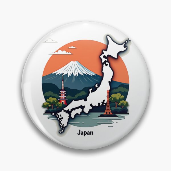Item preview, Japan Map Unique Design Gift For Travelers designed and sold by UniqueDuoDesign.