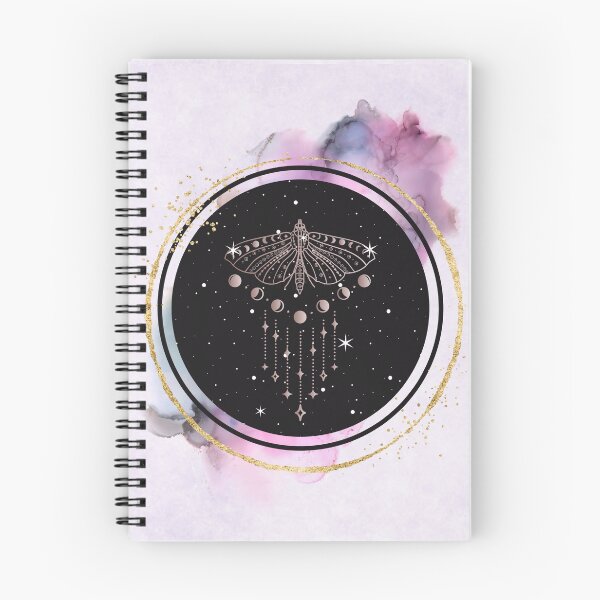 Item preview, Moon Phase Lunar Moth Pink  designed and sold by WildWoodlandWitch.