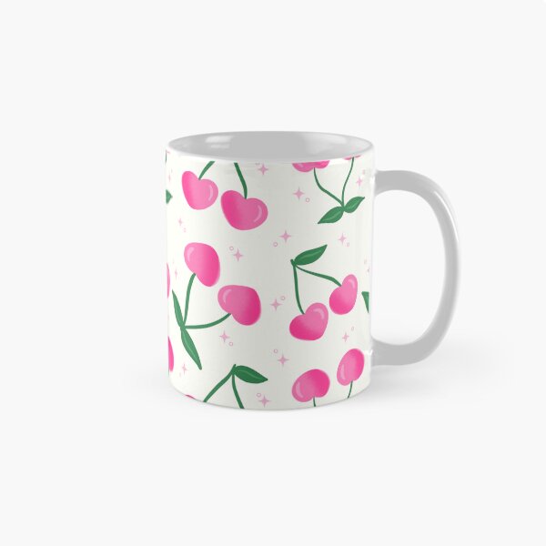Item preview, Pink Heart Cherry Pattern designed and sold by Guided by Light Art.