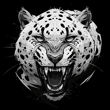 Artwork thumbnail, Leopard, Angry Leopard, Beautiful Leopard by PatternFly
