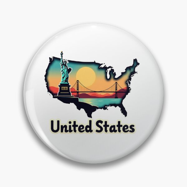 Item preview, United States Map Unique Design Gift For Travelers designed and sold by UniqueDuoDesign.