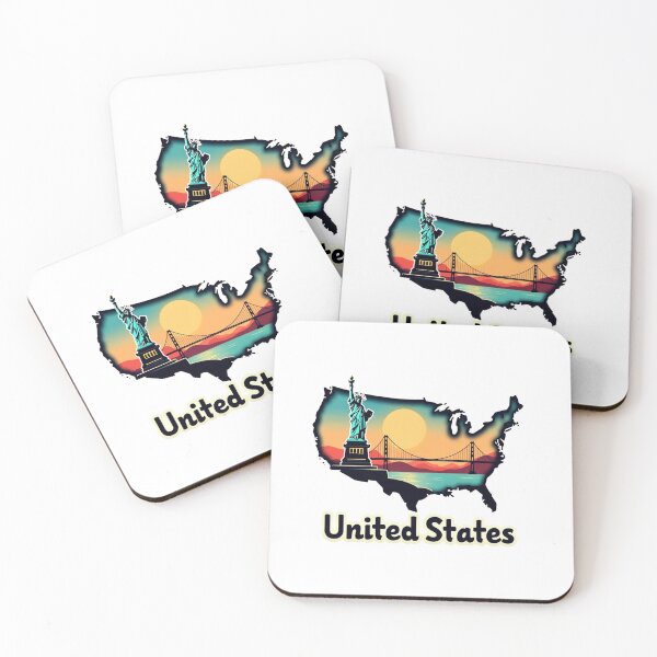 Item preview, United States Map Unique Design Gift For Travelers designed and sold by UniqueDuoDesign.