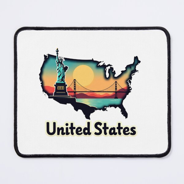 Item preview, United States Map Unique Design Gift For Travelers designed and sold by UniqueDuoDesign.