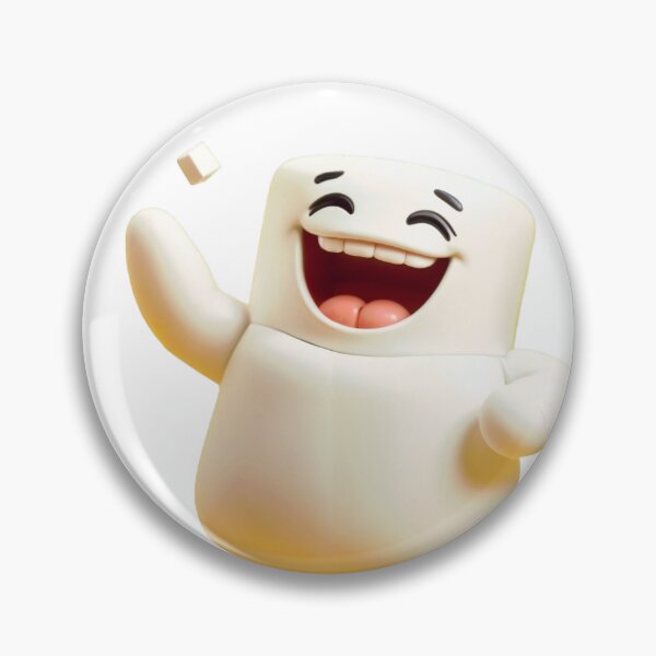 Item preview, marshmallow character smiling  designed and sold by Creative88Art.