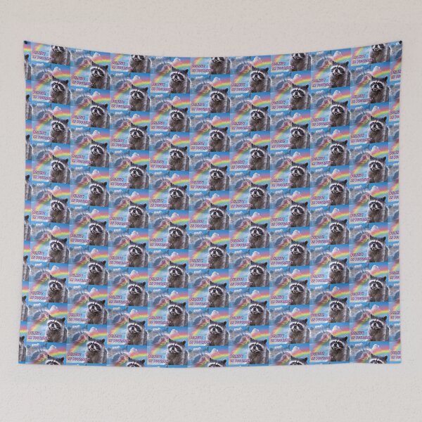 Item preview, Motivational raccoon meme cute designed and sold by loveleia.