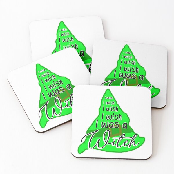 Item preview, “I Wish I Was A Witch” - Spooky and Cozy Halloween Design in Green designed and sold by TeaLimeTwo.