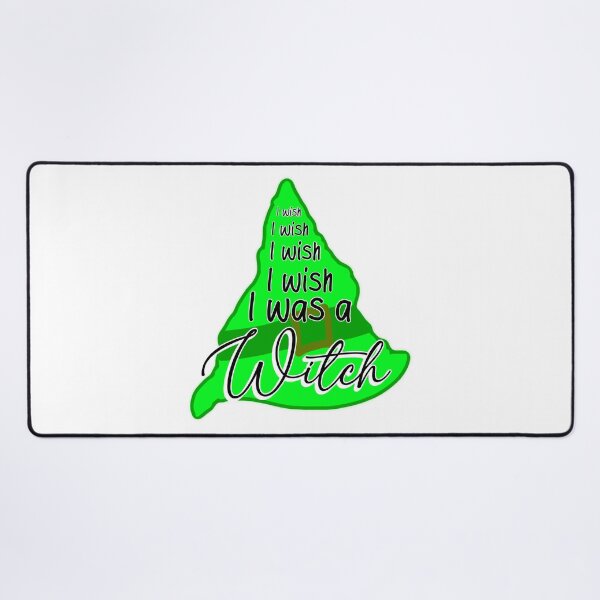 Item preview, “I Wish I Was A Witch” - Spooky and Cozy Halloween Design in Green designed and sold by TeaLimeTwo.