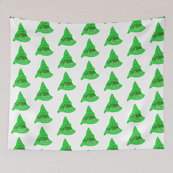 Item preview, “I Wish I Was A Witch” - Spooky and Cozy Halloween Design in Green designed and sold by TeaLimeTwo.