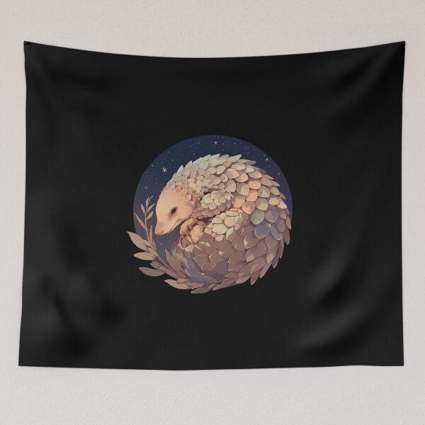 Aperçu de l'œuvre Pangolin // animaux en voie de disparition // amoureux des pangolins // sauvez les pangolins créée et vendue par SMARTKIT DESIGNAGENCY.