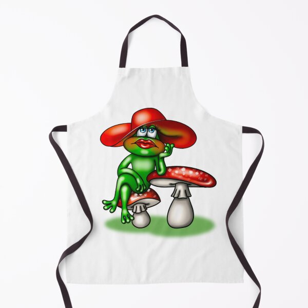 Item preview, Frog and Mushrooms. designed and sold by Tatjana Zaichenkova.
