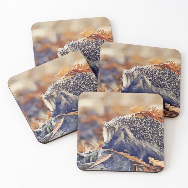 Item preview, Hedgehog in autumn leaves designed and sold by sid1802.