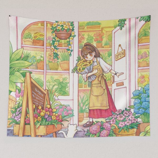 Item preview, flower shop designed and sold by rowonart.