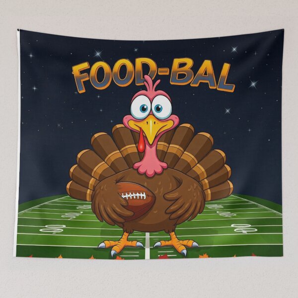Item preview, Turkey on the Field Thanksgiving Food-Bal designed and sold by maritas22.