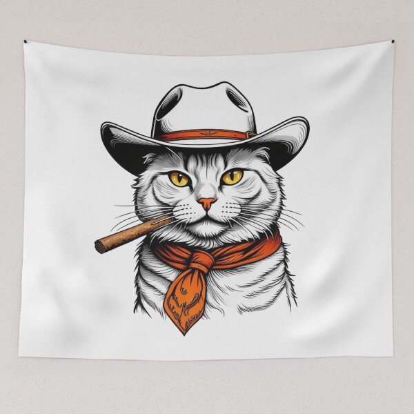 Item preview, The Cat Gunslinger designed and sold by 0penvimark.