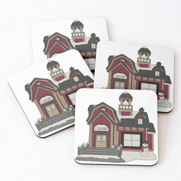Item preview, Christmas Village Library designed and sold by marymaevan.