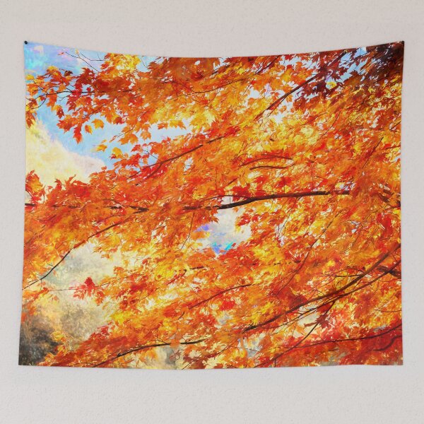 Item preview, Red Maple Leaves Fall Foliage Fall Colors Great Smoky Mountains X160 designed and sold by RichFrancoCars.