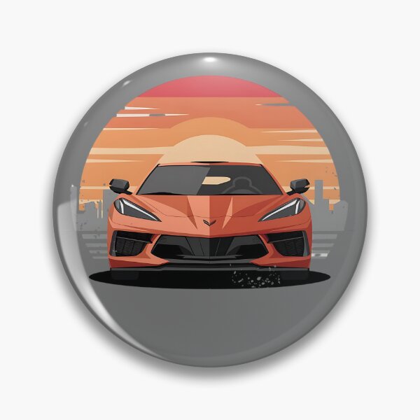 Item preview, Corvette C8 Series with a Retro Sunset designed and sold by Digital Studio D.