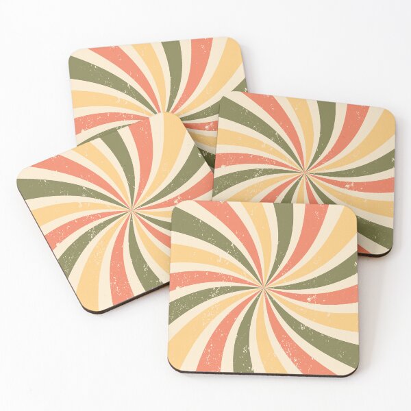 Item preview, Swirling radial pattern. Retro spiral stripes designed and sold by CHERRY--SHOP.