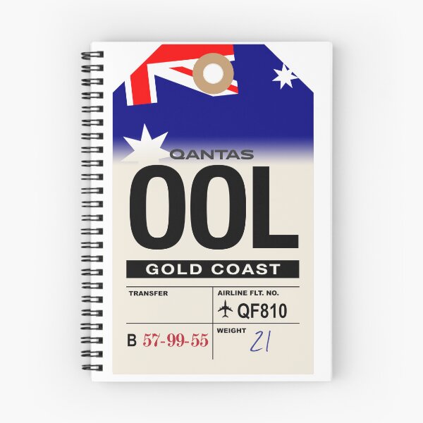 Item preview, Gold Coast (OOL) Australia Airline Luggage Tag designed and sold by travelwitheric.