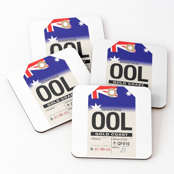 Item preview, Gold Coast (OOL) Australia Airline Luggage Tag designed and sold by travelwitheric.