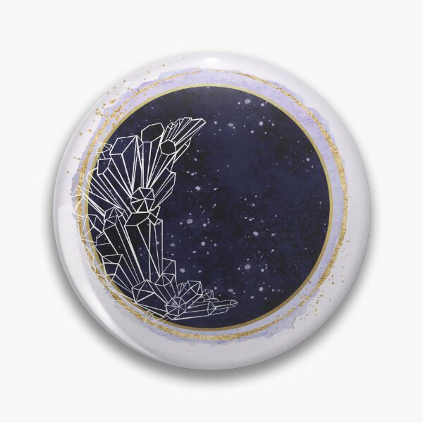 Item preview, Galactic Space Crystal Crescent Moon Stars designed and sold by WildWoodlandWitch.