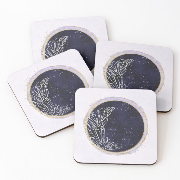 Item preview, Galactic Space Crystal Crescent Moon Stars designed and sold by WildWoodlandWitch.