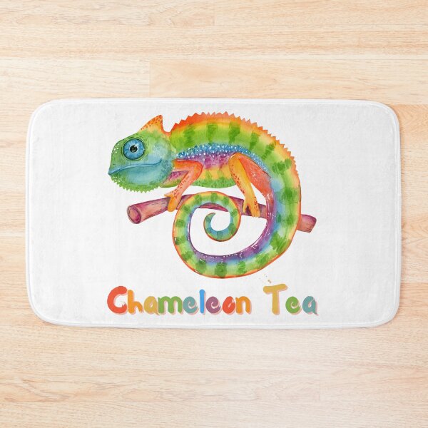 Item preview, Colorful Chameleon Tea Illustration designed and sold by WillandWent.
