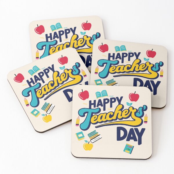 Item preview, Happy Teacher's Day typography Design designed and sold by AtonuHaque.