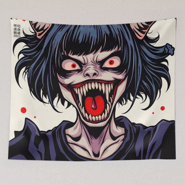 Item preview, Halloween Manga Girl Monster Scary Horror Anime designed and sold by AnimeMangaGirls.