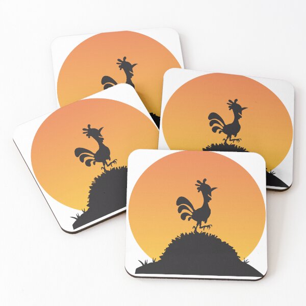 Item preview, Rooster on the dung heap in the morning, silhouette designed and sold by designpromille.