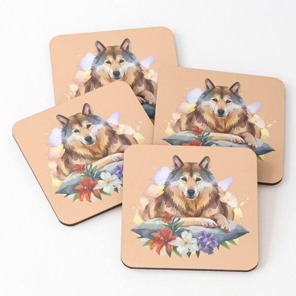 Item preview, Malamute resting on a pillow designed and sold by Ann Miu Deluxe.