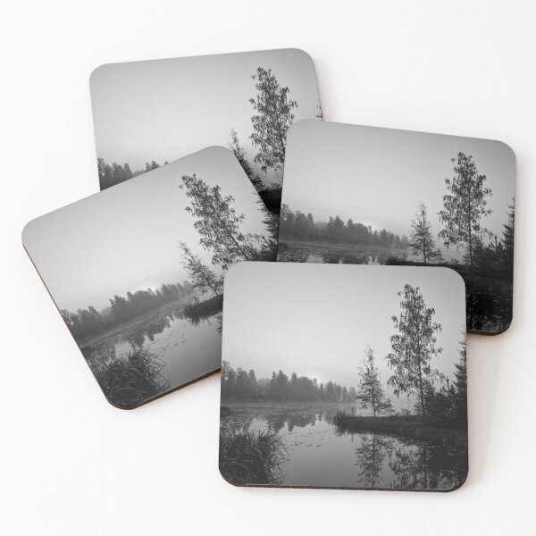 Item preview, Parkkuunlahti sunrise 2 September 24 bw designed and sold by Jouko Lehto Photography.
