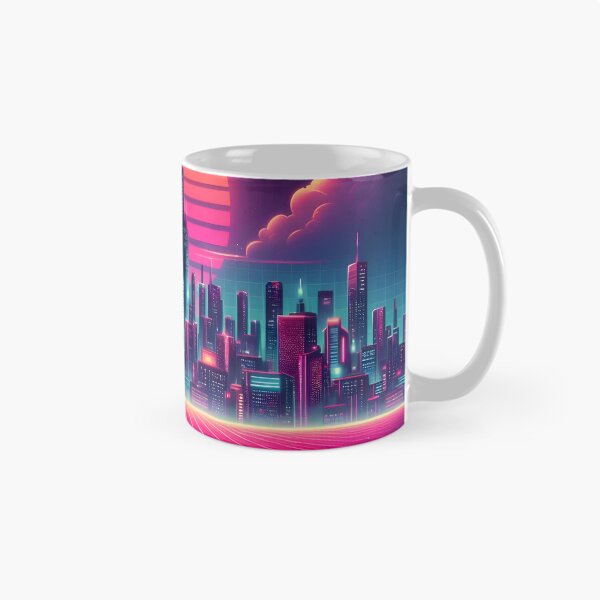 Artikelvorschau, Minimalistische, futuristische Neon-Stadtkunst: Verwandeln Sie Ihren Raum in moderne Metropolenstimmung entworfen und verkauft von PandaTShirtShop.