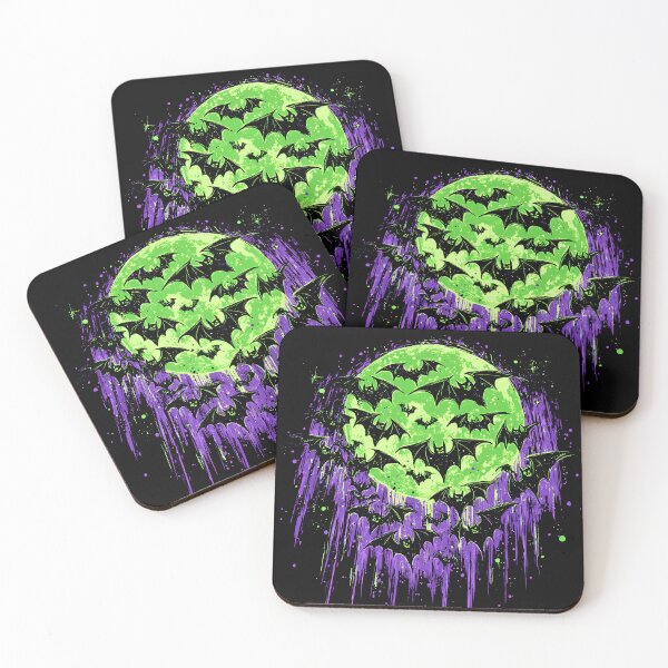 Item preview, Cartoon cute bats with full moon in Halloween  designed and sold by KimierArt.