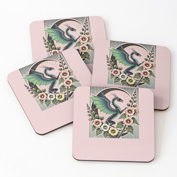 Item preview, Dragon Hollyhocks designed and sold by FrictionMaxxing.